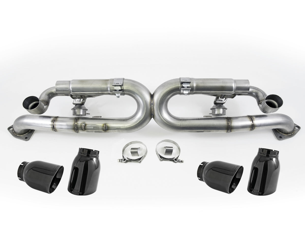 AWE Tuning Porsche 991 SwitchPath Exhaust for Non-PSE Cars Diamond Black Tips - 3025-43014