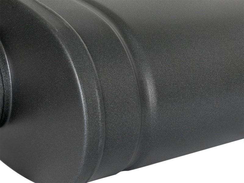 aFe MACH Force-Xp 409 SS Muffler w/ Black Finish 3in Center/Offset 22in L x 11in x 5in - Oval Body - 49M00016-B
