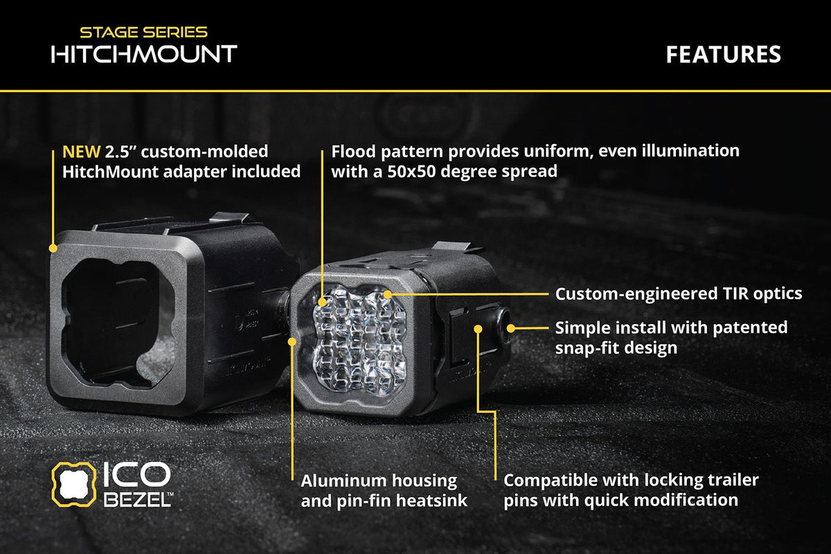 Diode Dynamics HitchMount LED Pod 4-Pin Reverse Kit  C1 Sport - DD8765 by Diode Dynamics - rear view