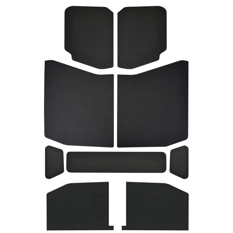 DEI 18-23 Jeep Wrangler JL 4-Door Boom Mat Headliner - 9 Piece - Black - 50168