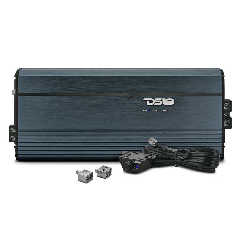 DS18 1-Channel Class D Full-Range Monoblock 8000 Watts RMS at1 ohm DPIV1/0 Terminals Incl Titanium - FRP-8K/TI - front view