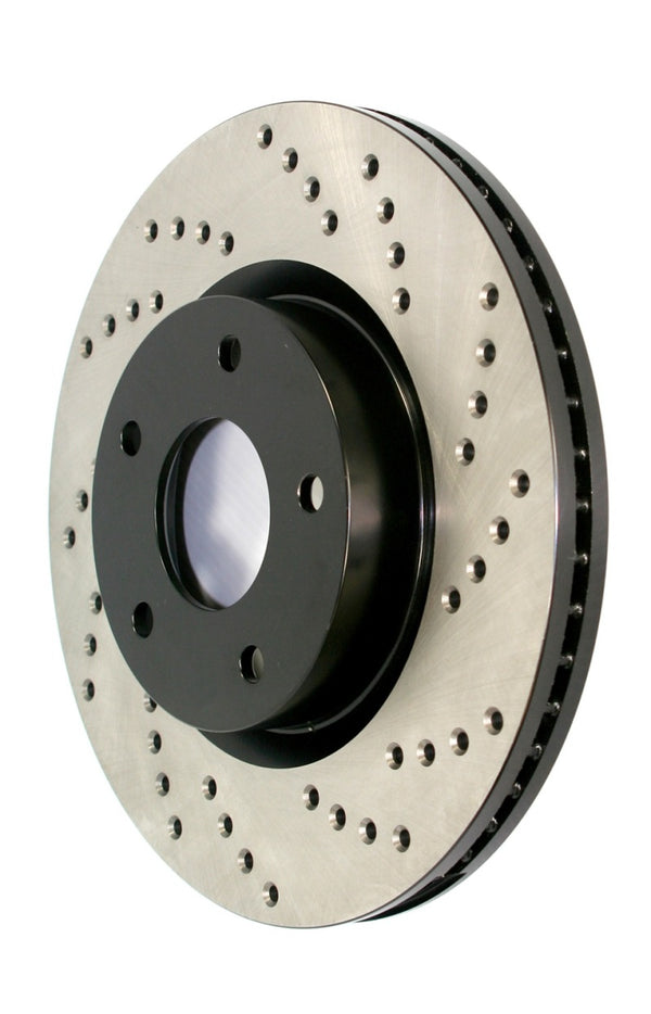 StopTech Drilled Sport Brake Rotor - 128.39038R by Stoptech - Clearance - front view