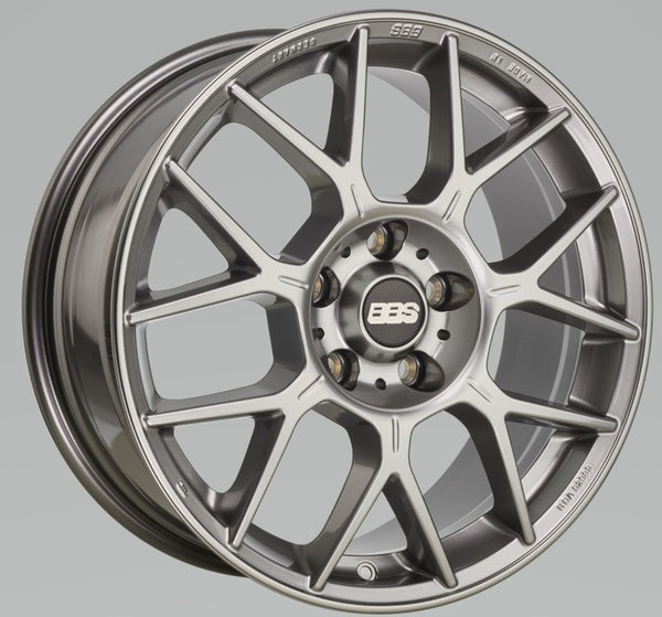 BBS XR 20x8.5 5x120 ET32 Platinum Gloss Wheel -82mm PFS/Clip Required - XR0305PG by BBS - front view