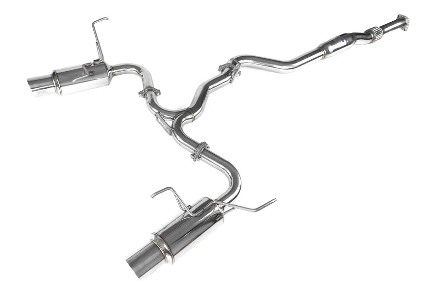 Invidia 08+ Subaru WRX/STI 4dr N1 Twin Outlet Single Layer Tip SS Cat-Back Exhaust - HS11STIGTP