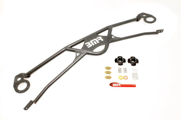 BMR 2010 5th Gen Camaro Front 4-Point Strut Tower Brace - Black Hammertone - STB016H by BMR Suspension