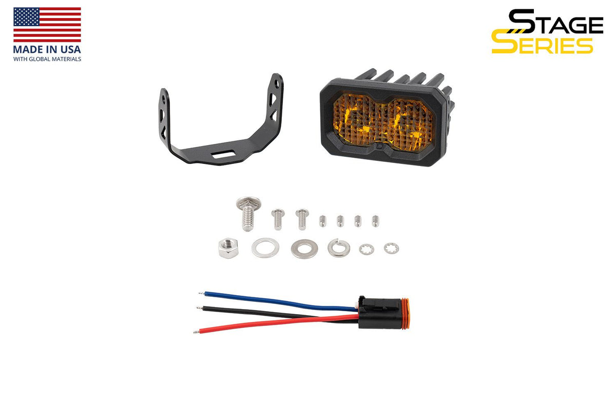 Diode Dynamics C2 2.0 Sport Yellow Flood Standard ABL (single) - DD8097S