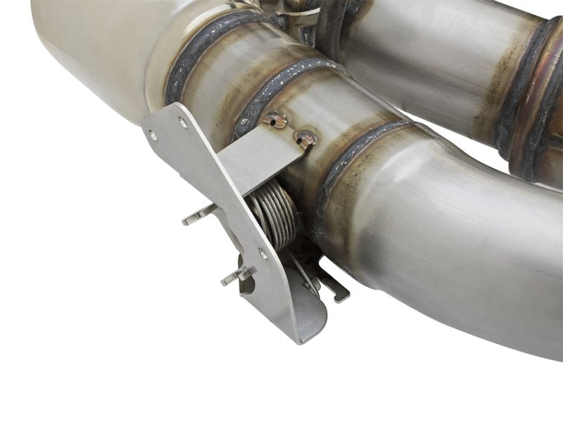 aFe MACHForce XP 3in 304 SS Axle-Back Dual Exhaust (NPP) w/ Polished Tips 16-17 Camro SS V8-6.2L - 49-34068-P