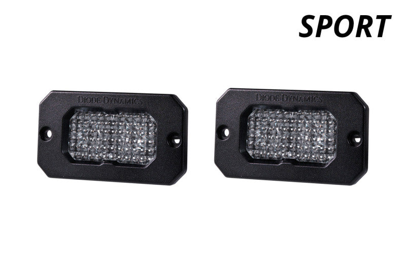 Diode Dynamics Stage Series 2 In LED Pod Sport - White Flood Flush ABL (Pair) - DD6427P