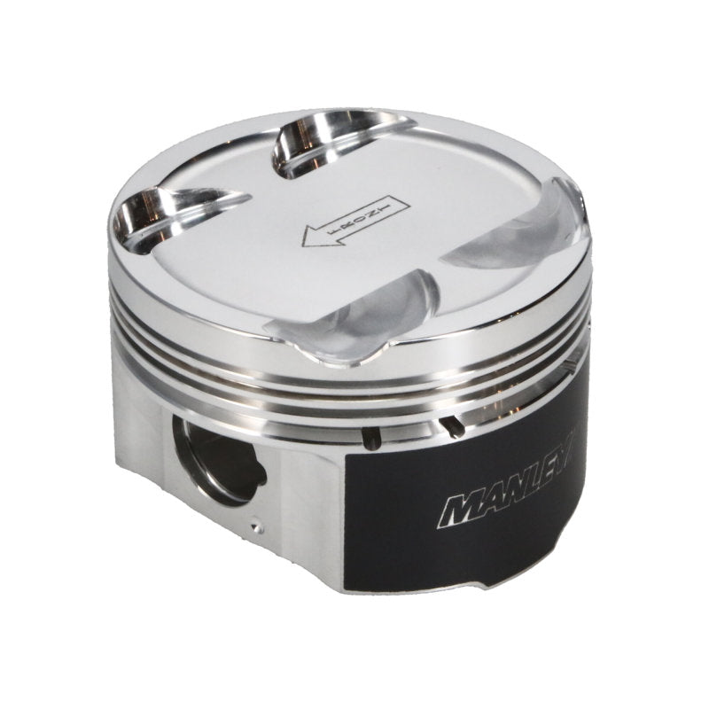 Manley 93-98 Toyota Supra Turbo (2JZGTE) 86.5mm +.5mm Oversized Bore 8.5:1 Dish Piston Set with Ring - 609005C-6