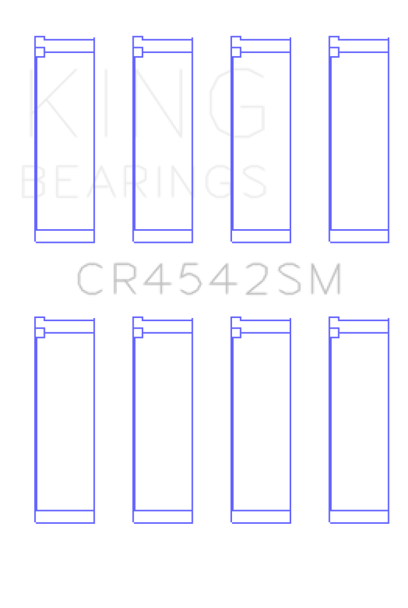 King Honda K-Series (Except A3) 16v 2.0L / 2.3L / 2.4L Connecting Rod Bearing Set (Set of 4) - CR4542SM