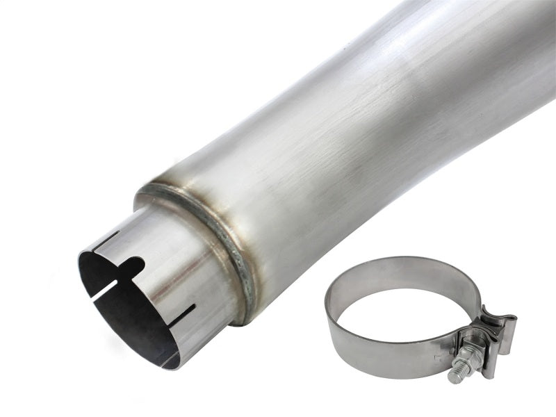 aFe MACHForce XP Exhaust Large Bore 5in DPF-Back SS 13-15 Dodge Trucks L6-6.7L (td) *Polish Tip - 49-42051-1P