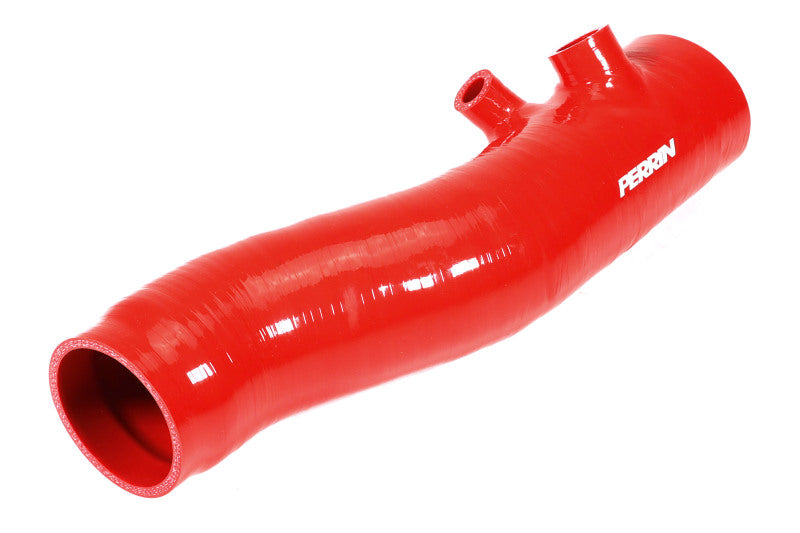 Perrin 2022+ Subaru WRX Red 3in Turbo Inlet Hose w/ Nozzle - PSP-INT-425RD