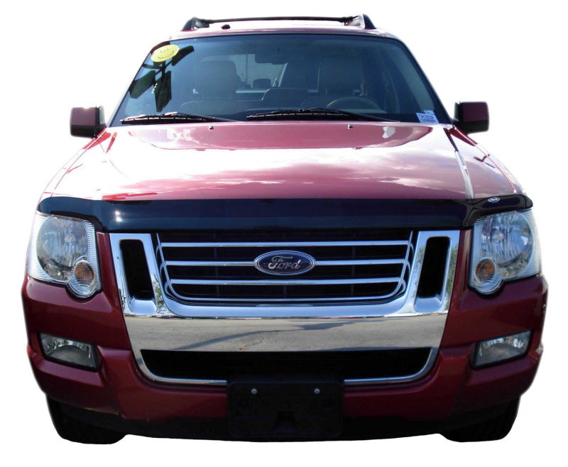 AVS 06-10 Ford Explorer High Profile Bugflector II Hood Shield - Smoke - 25314