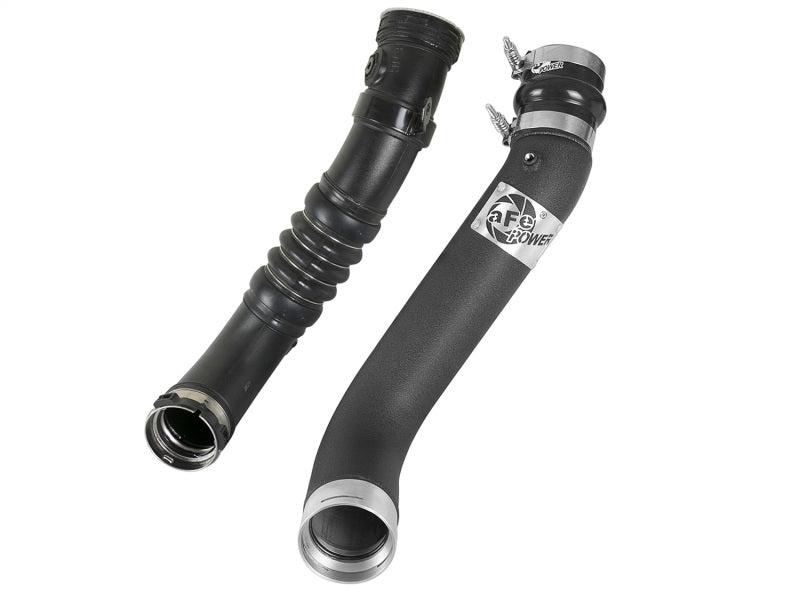 aFe BladeRunner 3in Black Intercooler Tube Cold Side 17-18 GM Diesel Trucks V8 6.6L (td) L5P - 46-20339-B
