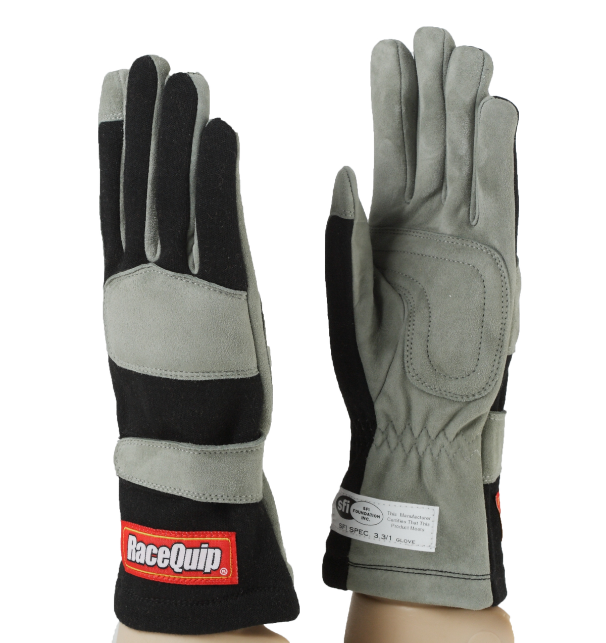 RaceQuip Black 1-Layer SFI-1 Glove - Large