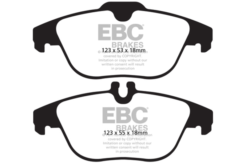 EBC 13-16 Mercedes-Benz GLK250 2.1 Twin TD Greenstuff Rear Brake Pads - DP62012