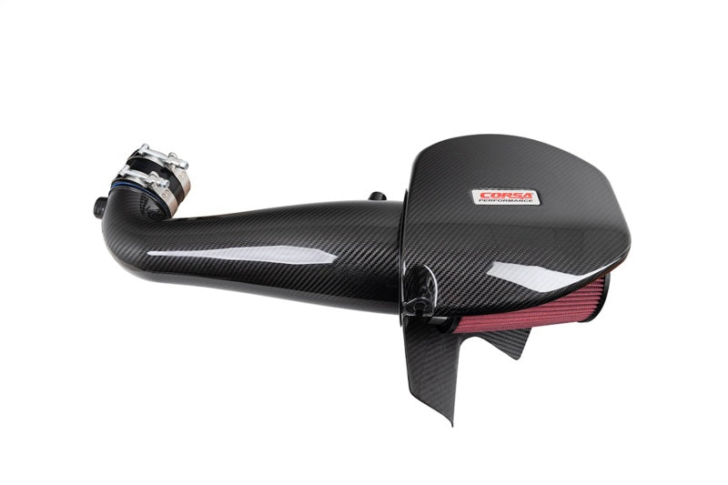 Corsa 11-23 Dodge Challenger/Charger 5.7L V8 Carbon Fiber Open Element Air Intake - Dry - 44017D