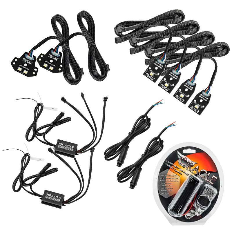 Oracle 15-21 Dodge Charger RGB+W DRL Headlight DRL Upgrade Kit - ColorSHIFT SEE WARRANTY - 1443-330