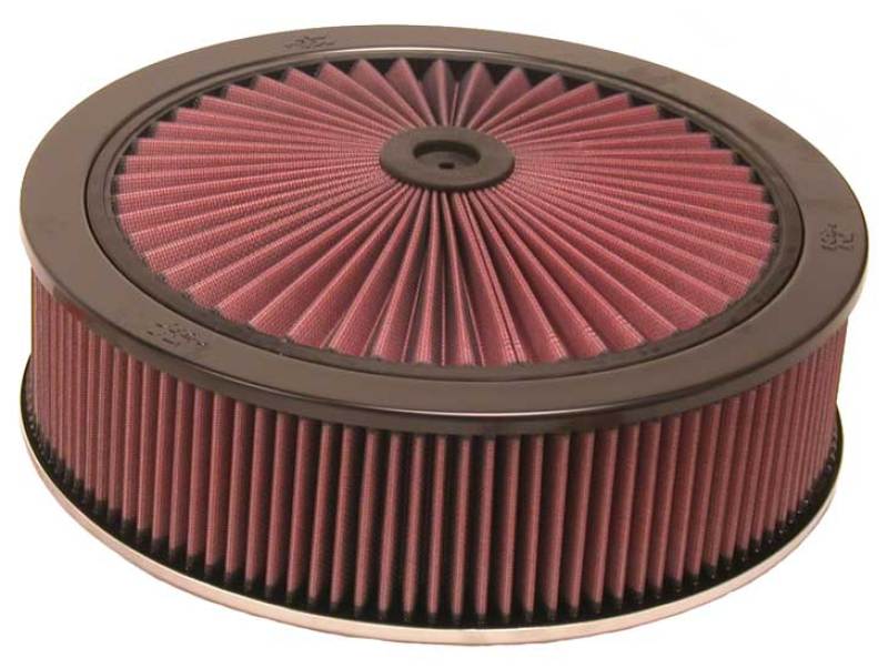 K&N X-Stream Top Filter Red 14in OD / 7.313in Neck Flange / 5.5in Height - 66-3080 by K&N Engineering - front view