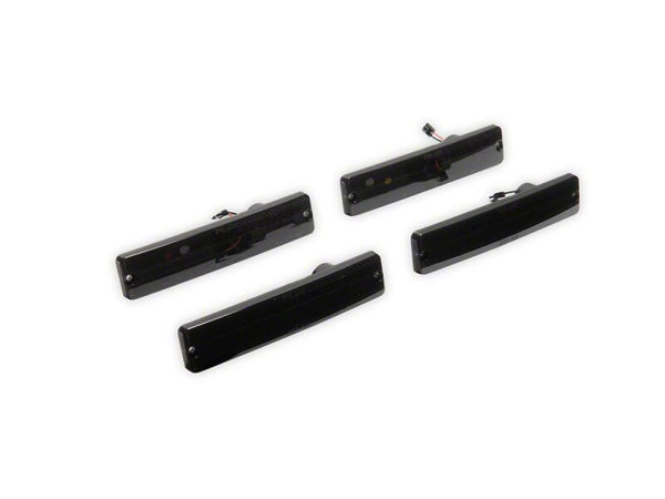 Raxiom 76-86 Jeep CJ7 Axial Series LED Side Marker Lamps- Smoked- Front and Rear - J194503 - front view