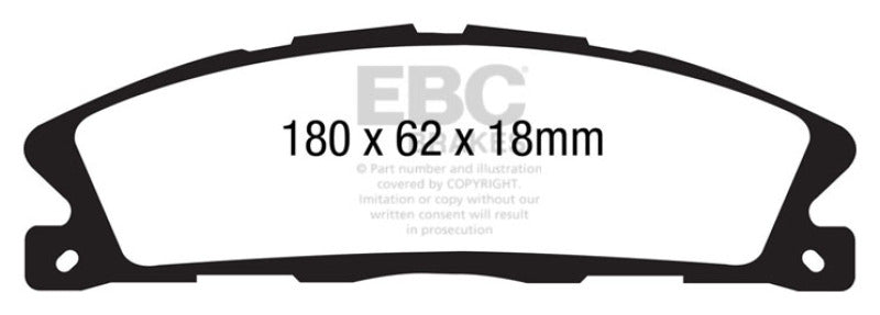 EBC 13+ Ford Explorer 3.5 Twin Turbo 4WD Greenstuff Front Brake Pads - DP61886