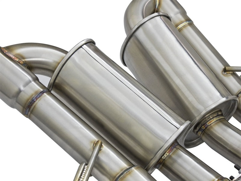 aFe MACHForce XP 3in-2 1/2in Axle Back 304SS Exhaust w/ Polished Tips 15-17 Chevy Corvette Z06 - 49-34082-P