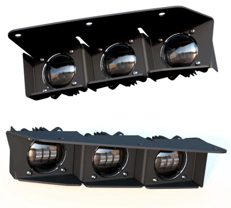 ORACLE Lighting 21-22 Ford Bronco Triple LED Fog Light Kit for Steel Bumper - White SEE WARRANTY - 5890-001