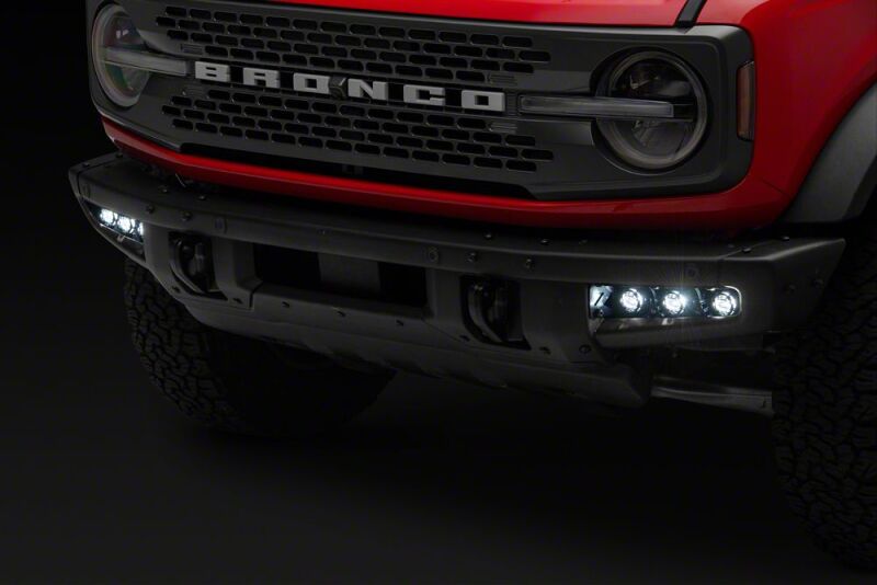 Raxiom 21-26 Bronco Tri-Glo Bumper Mounted LED Fog Light Kit - FB33913 - close-up view 7