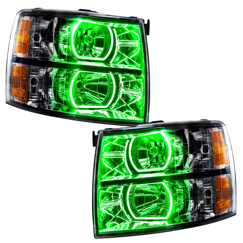 Oracle 07-13 Chevrolet Silverado SMD HL - Black - Square - ColorSHIFT w/ BC1 Controller SEE WARRANTY - 8189-335
