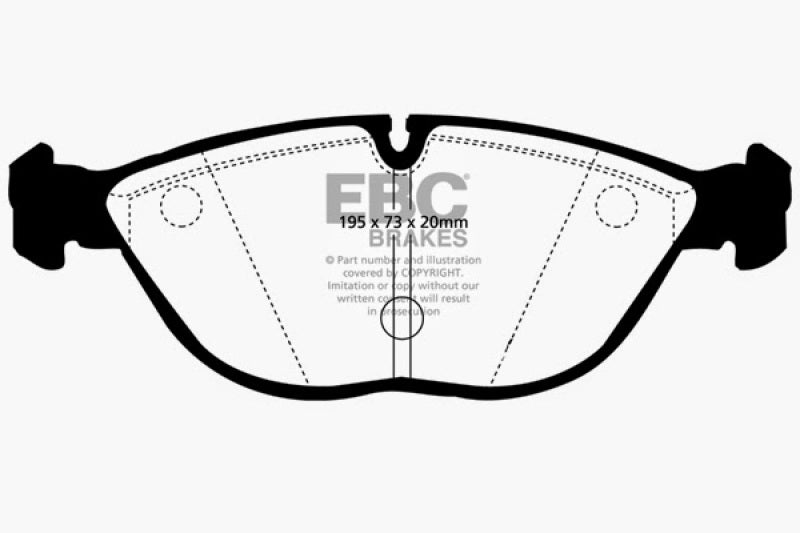 EBC 00-03 BMW Z8 5.0 Greenstuff Front Brake Pads - DP21035