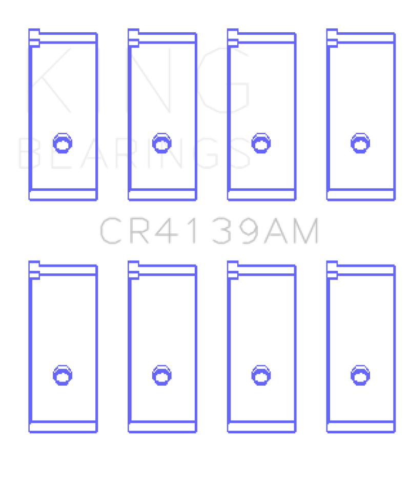 King Honda 91CI/1.5L D15A2/D15A3/D15B1/D15B2/D15B7/D15B8/D15Z1 (Size STD) Rod Bearing Set - CR4139AM