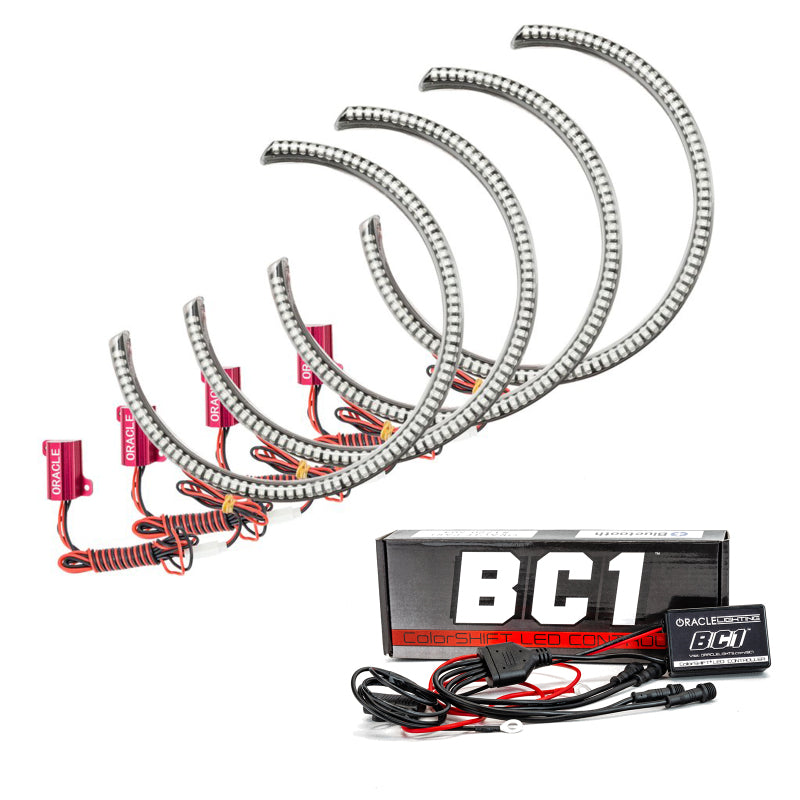 Oracle 15-21 Dodge Challenger LED Waterproof Halo Kit - ColorSHIFT - BC1 SEE WARRANTY - 3990-335