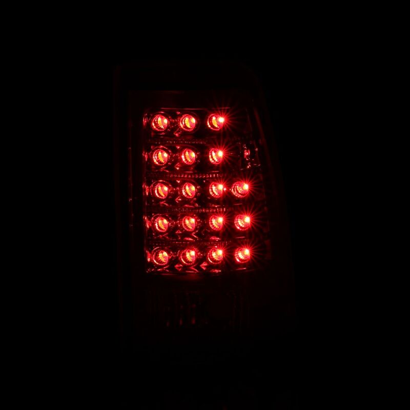 Raxiom 03-06 Chevrolet Silverado 1500 Fleetside LED Tail Lights- Chrome Housing- Clear Lens - S112728 - close-up view