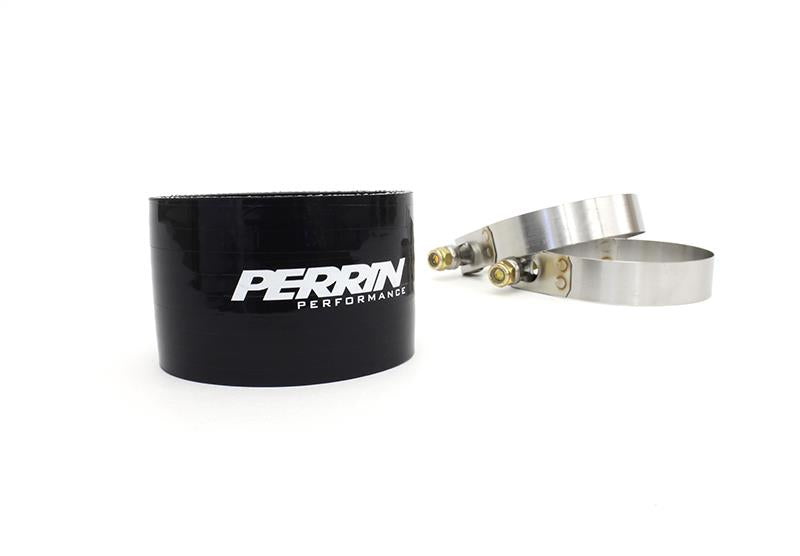 Perrin Subaru 02-07 WRX 04-14 STi Top Mount Intercooler Coupler Kit Black - PSP-ITR-301BK
