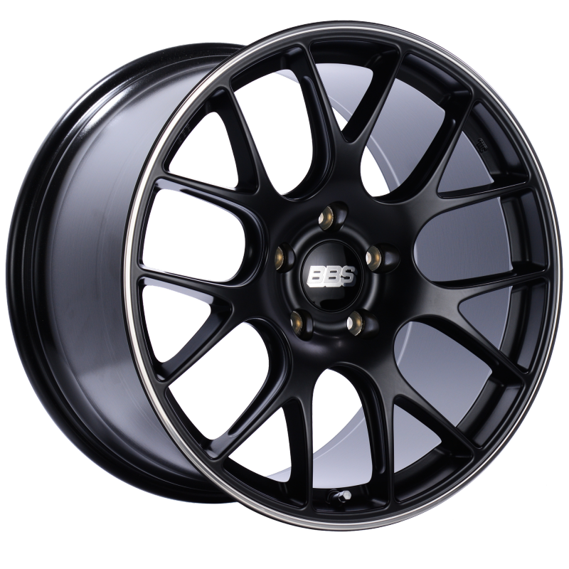 BBS CH-R 20x11.5 5x130 ET47 CB71.6 Satin Black Polished Rim Protector Wheel - CH138BPO