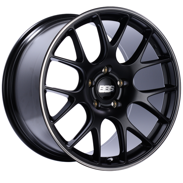 BBS CH-R 20x11.5 5x130 ET47 CB71.6 Satin Black Polished Rim Protector Wheel - CH138BPO by BBS