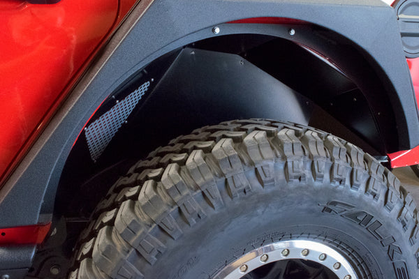 DV8 Offroad - Inner Fender; Rear; Black Finish - INFEND-03RB