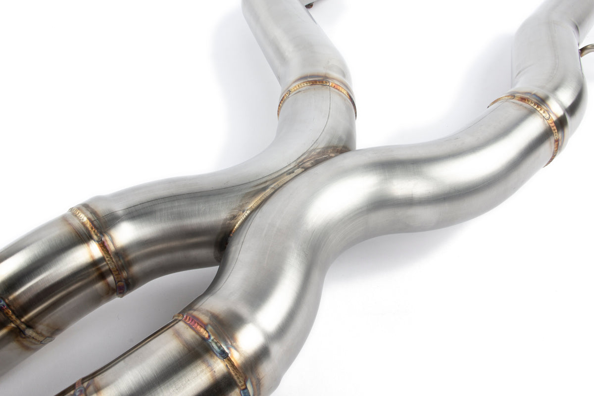 Dinan - Free Flow Axle-Back Exhaust & X-Pipe - 2019-2021 BMW M2C - D660-0082-BLK