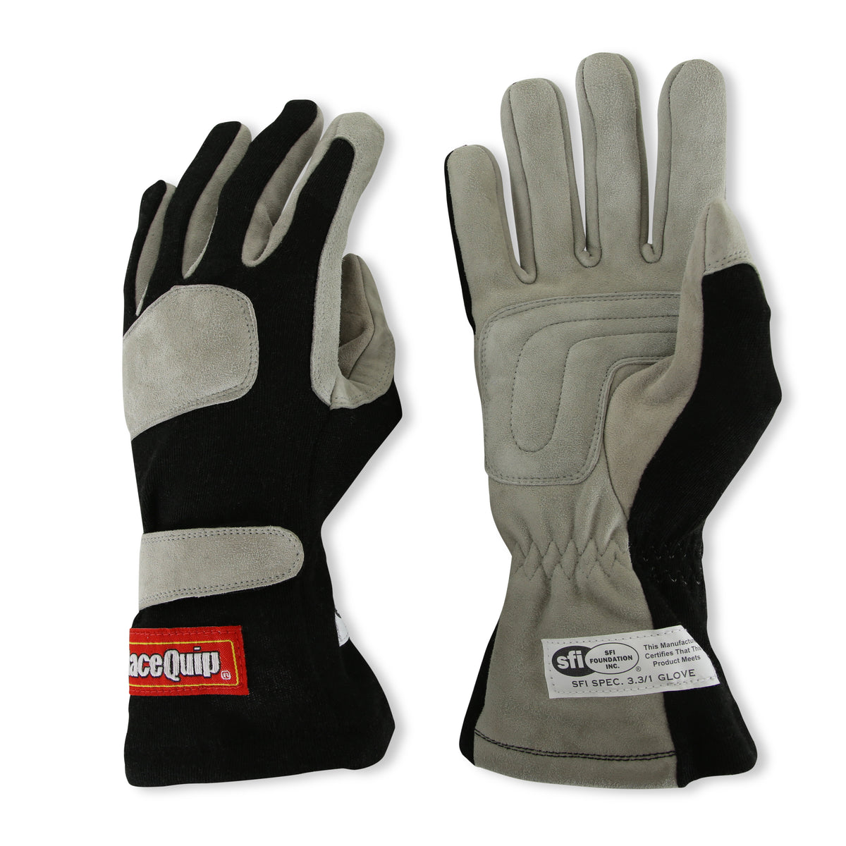 RaceQuip Black 1-Layer SFI-1 Glove - Large