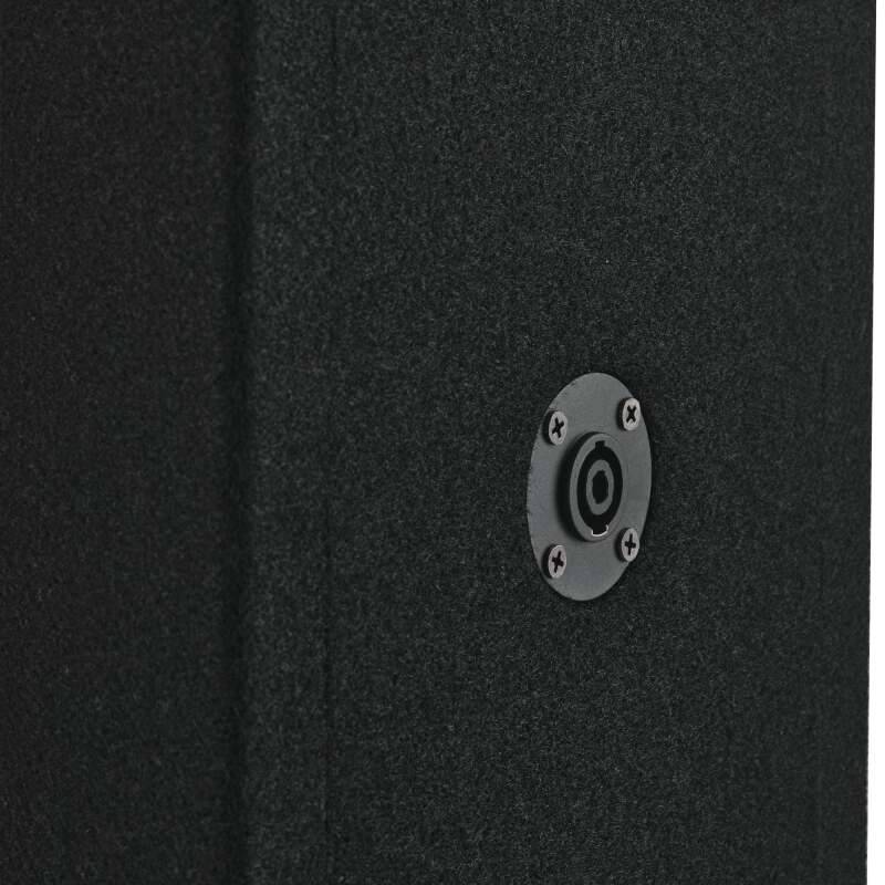 DS18 Ported Enclosure w/ 2x 8in Mids & 2x 3.6in (Not Included)- Black Carpet - VOC8PRO - additional view 1