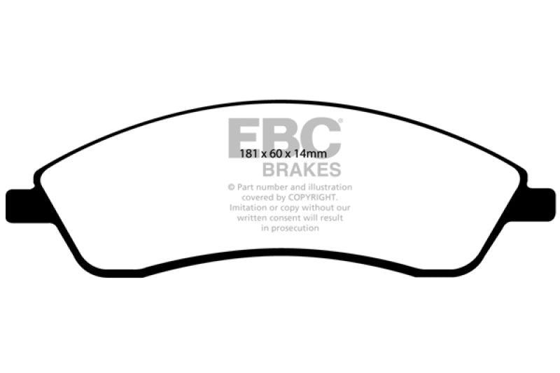 EBC 06-07 Cadillac CTS 2.8 (Sports Suspension) Yellowstuff Front Brake Pads - DP41692R