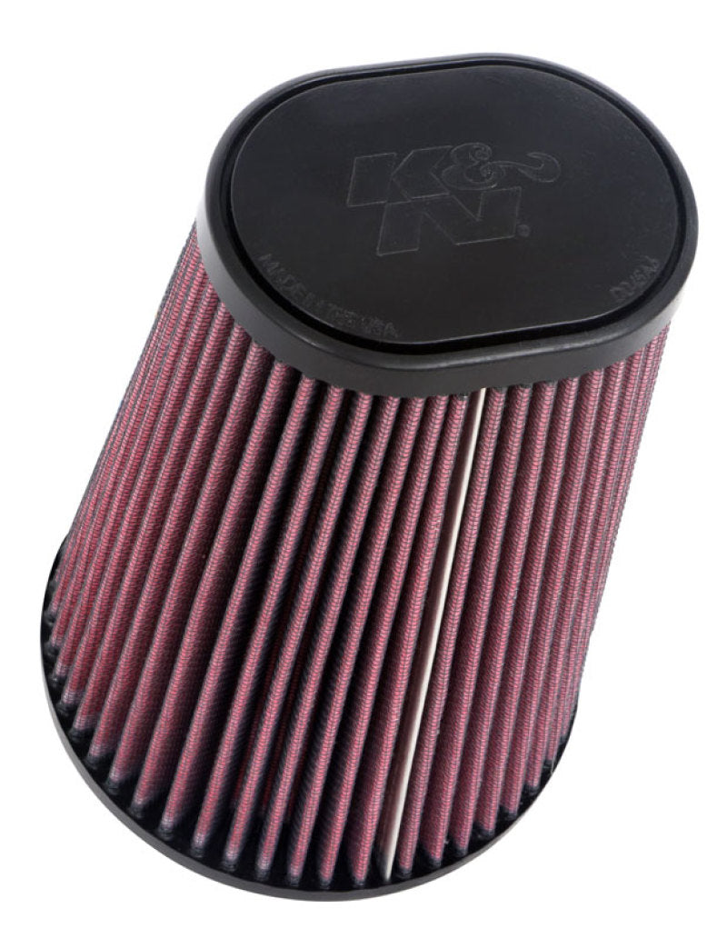 K&N Universal Round Clamp-On Air Filter 4-1/2in FLG, 5-7/8in B, 3-1/4in X 4-1/2in T, 8in H - RU-1021 by K&N Engineering - fro