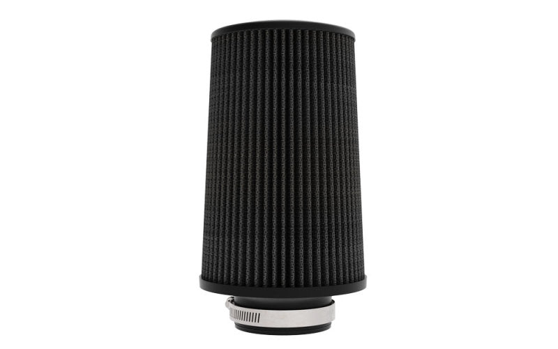 K&amp;N Universal Round Clamp-On Air Filter 3in ID 9in Height 6in Base OD 5.25 Top OD - RU-3109HBK