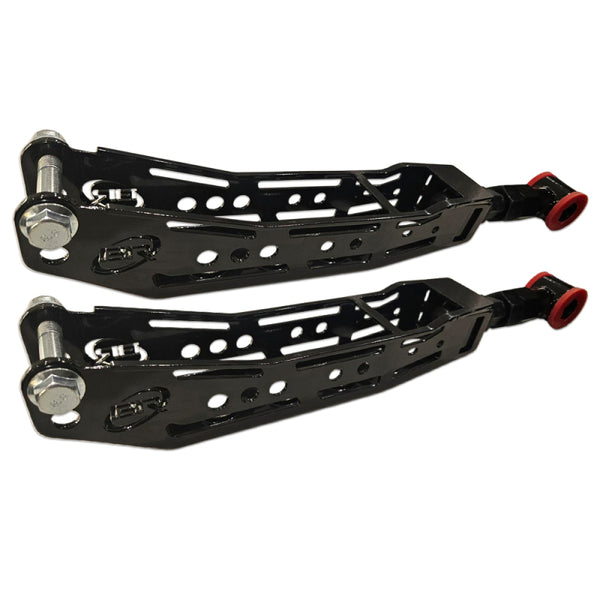 BLOX Racing Racing Rear Lower Control Arms - Blk (Toyota 86 / Scion FRS / Subaru BRZ / WRX / STi) V2 - BXSS-50010-BK- for 2013-2025 Subaru BRZ - front view