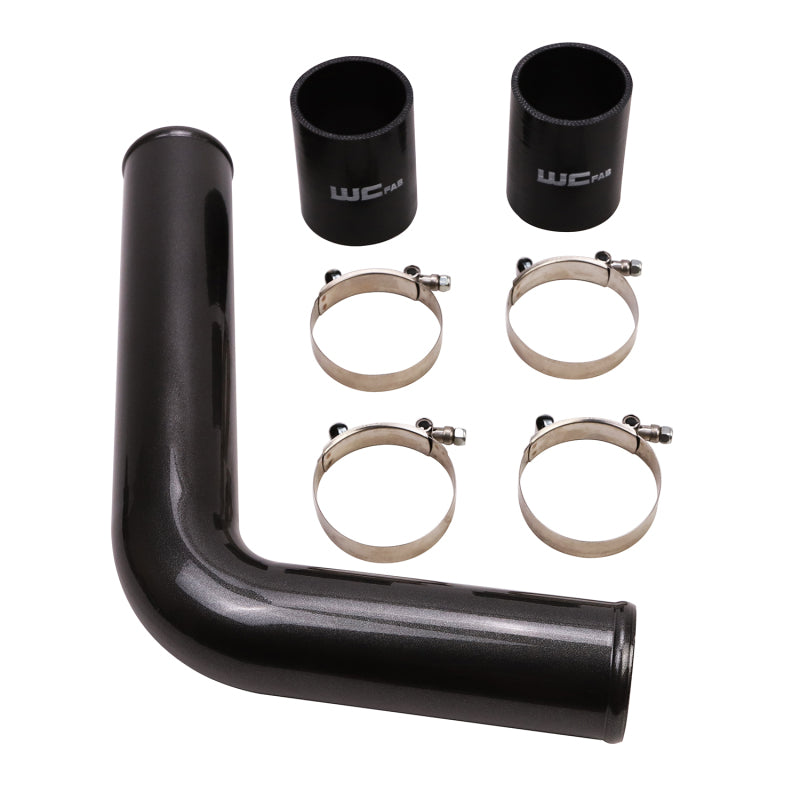 Wehrli 03-07 Cummins 5.9L Driver Side 3in Intercooler Pipe - Cat Yellow - WCF100359-CAT