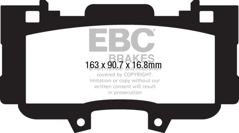 EBC 2015+ Ford Mustang 5.0L Bluestuff Front Brake Pads - DP53042NDX