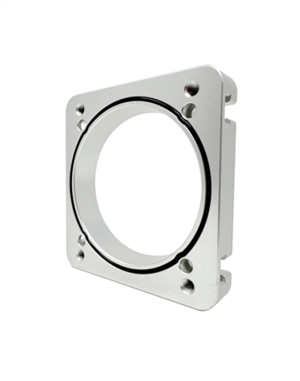 Torque Solution 06-21 Subaru STI EJ Big Bore Manifold Big Bore 76mm Throttle Body Adapter - Silver - TS-SU-870P-S for 2008-20