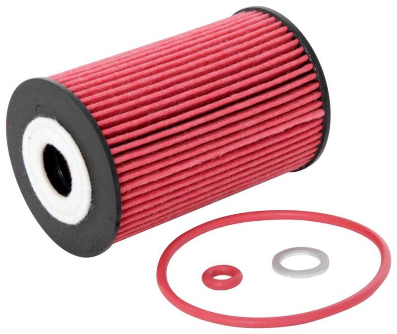 K&N Performance Oil Filter for Hyundai/Kia 3.8L V6, 4.6L/5.0L V8 - HP-7029 for 2010-2016 Hyundai Genesis Coupe - front view