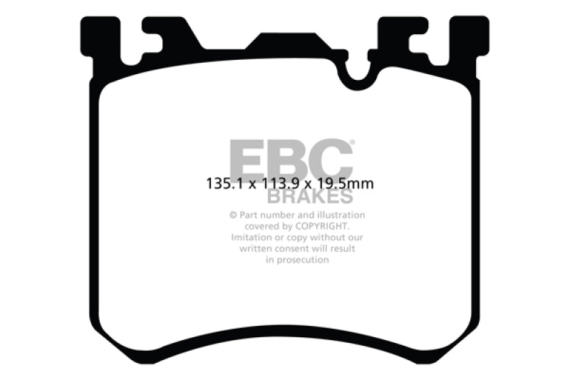 EBC 10-11 BMW X5M 4.4 Twin Turbo Bluestuff Front Brake Pads - DP52091NDX