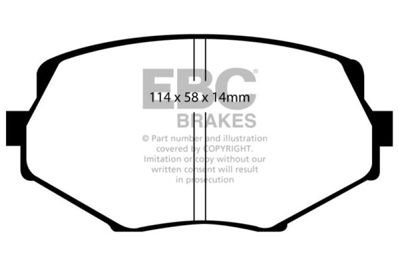 EBC 94-01 Mazda Miata MX5 1.8 Ultimax2 Front Brake Pads - UD635
